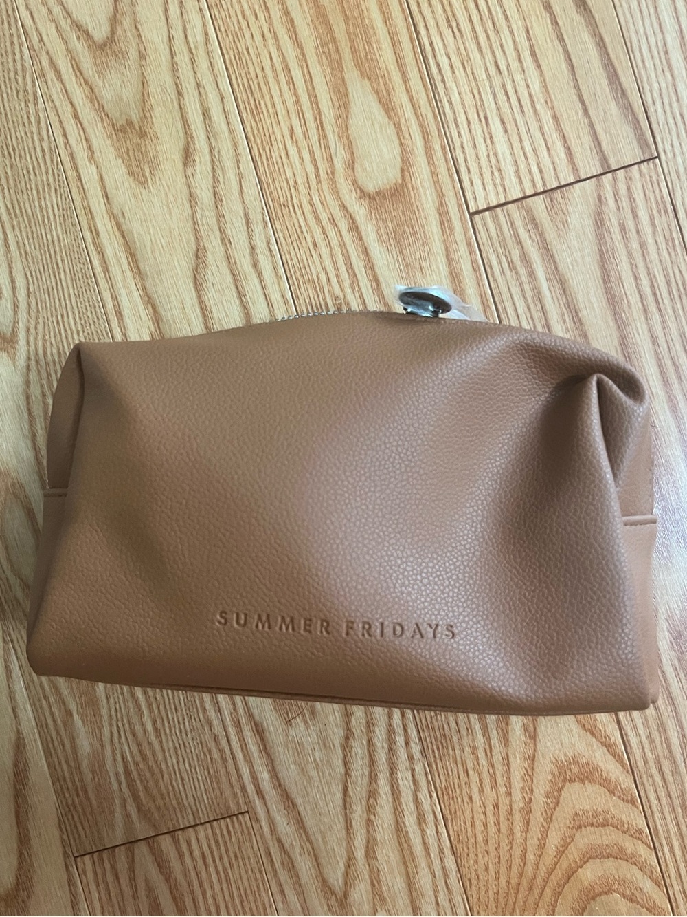 Summer Fridays Caramel Tan Cosmetic Pouch